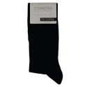 Calzino lungo uomo sanitario in caldo cotone invernale con elastico morbido che non stringe in colore nero - Calzificio Pezzini