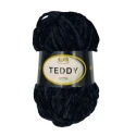 Lana Velluto TEDDY gomitolo filato in ciniglia da 100gr di Miss Tricot Filati colore 12 nero