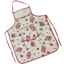 Grembiule cucina con pettorina da ricamare fantasia gnomi e cuori - NA742.04 BM Ricami