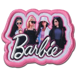 Barbie Team Patch applicazione ricamata toppa termoadesiva - Barbie il film