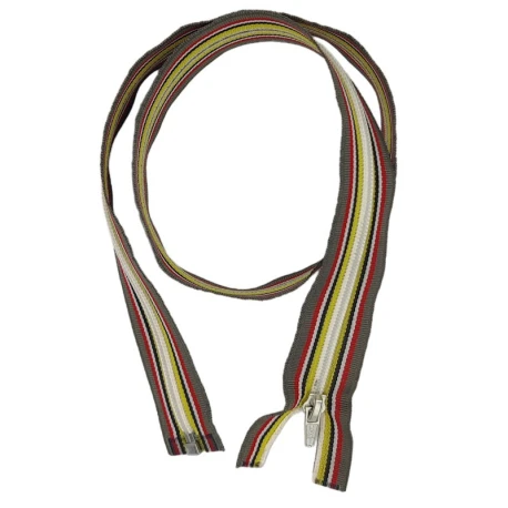 Cerniera lampo di ricambio multicolor 80 cm. effetto multicolor come la chiusura lampo originale