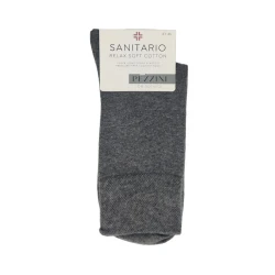 Men's short medical socks in warm winter cotton with soft elastic that does not constrict - UCZ-751 Sock manufacturer Pezzini