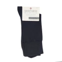 Calzino corto uomo sanitario in caldo cotone invernale con elastico morbido che non stringe colore grigio scuro antracite - UCZ-