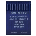Schmetz 10 Round-head needles for sewing machines, 134 SUK (Jersey) system Industrial No. 90