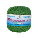 Magnum Crochet Yarn N°8 Titan Wool 100% Egyptian Cotton Makò - Lawn Green