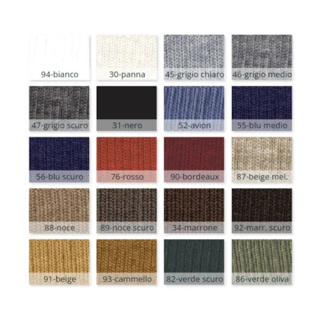Bordo maglia Lana ideale per rinnovare capi invernali - Campionario tabella colori disponibili 230041 Usit 
