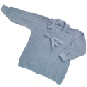 Liseuse Notte in misto lana colore celeste - L215 by Manifattura la Rocca