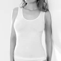 Women's Wide Shoulder Wool and Silk Knitted Sweater with Satin Edges - 91402 Maglificio Emmebivi
