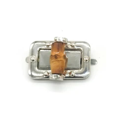 Natural Bamboo Rectangular Swivel Closure - MA214 MAS 2
