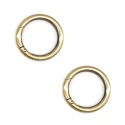 Moschettoni tondi apribili con sicura a molla Ø 3,5cm - 2 Pezzi bronzo - MA209 MAS