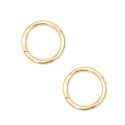 Moschettoni tondi apribili con sicura a molla Ø 3,5cm - 2 Pezzi oro - MA209 MAS