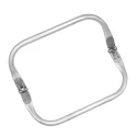 Concealed spring clasp for making handbags and clutch bags