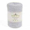 Fettuccia piatta a nastro per borse all'uncinetto Eco Vita Tape DMC colore grigio chiaro