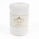 Fettuccia piatta a nastro per borse all'uncinetto Eco Vita Tape DMC colore bianco