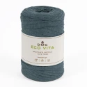 Flat ribbon tape for crochet bags Eco Vita TapeDMC, teal colour