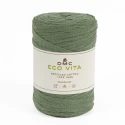 Fettuccia piatta a nastro per borse all'uncinetto Eco Vita Tape DMC colore verde salvia