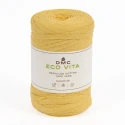 Flat ribbon tape for crochet bags Eco Vita TapeDMC, yellow colour