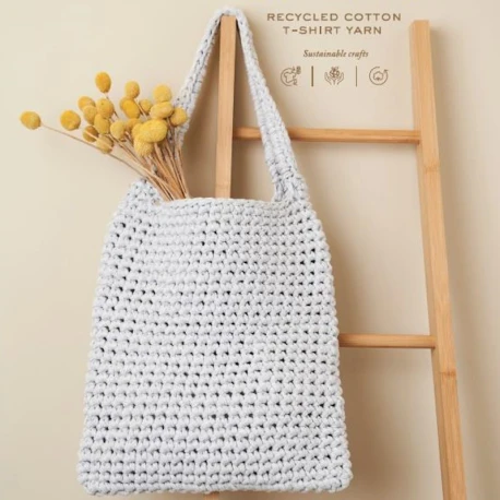 DMC Eco Vita T-Shirt Recycled cotton ribbon for crocheted bags and accessories