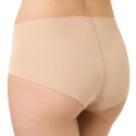 Seamless, raw-cut culotte briefs in skin-coloured organic cotton - Golden Lady    Underwear