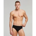 Men's briefs in soft seamless microfibre and breathable Q-SKIN yarn black