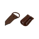 Ganci a scatto con clip per pellicce in colore marrone - FF364 Benox
