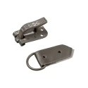 Snap hooks with clips for furs in dove grey - FF364 Benox