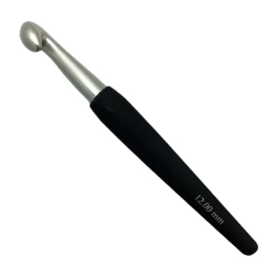 Uncinetto Knit Pro 12,0 in alluminio e manico ergonomico soft