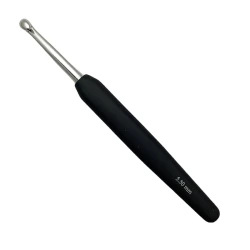 Knit Proe 5.5 crochet hook in aluminium with ergonomic soft handle