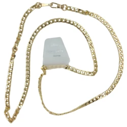 Catena pochette tracolla per borse a maglia schiacciata grumette liscia
