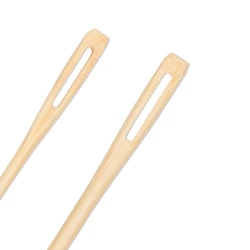 Natural bamboo wool needles for sewing and mending. Assorted 2-piece set - 124090 Prym 2