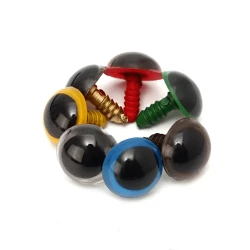 Safety eyes for puppets and amigurumi - 8 mm diameter
