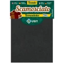 45 x 11.5 cm piece of 45 x 11.5 cm soft microfibre thermoadhesive suede fabric with leather effect