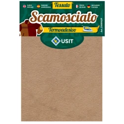45 x 11.5 cm piece of 45 x 11.5 cm soft microfibre thermoadhesive suede fabric with leather effect 2