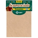 45 x 11.5 cm piece of 45 x 11.5 cm soft microfibre thermoadhesive suede fabric with leather effect