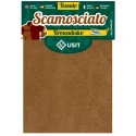45 x 11.5 cm piece of 45 x 11.5 cm soft microfibre thermoadhesive suede fabric with leather effect
