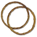 Manici per borse tondi in fino bambù naturale grandi 19cm
