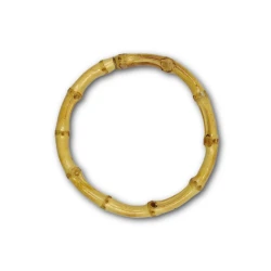 Manici per borse tondi in fino bambù naturale piccoli 12cm 2