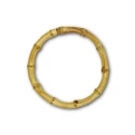 Round bag handles made of fine natural bamboo small 12 cm