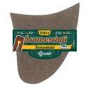 Suede reinforcements in soft microfibre for the crotch of the trousers