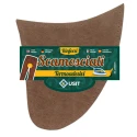 Suede reinforcements in soft microfibre for the crotch of the trousers