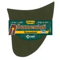 Suede reinforcements in soft microfibre for the crotch of the trousers