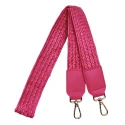 90 cm long fuchsia raffia shoulder strap for bags - MA190 Mas