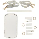 Kit per Zainetto piccolo con base, spallacci regolabili e manico bianco