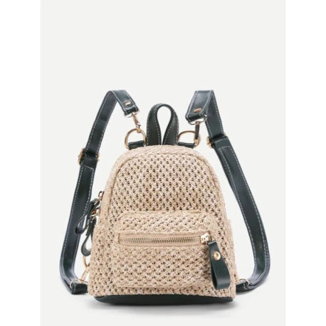Small backpack kit with base, adjustable shoulder straps and handle