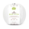 DMC EcoVita filato in cotone riciclato gomitolo da 100gr. per uncinetto colore 1 bianco