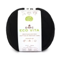 DMC EcoVita filato in cotone riciclato gomitolo da 100gr. per uncinetto colore 2 nero