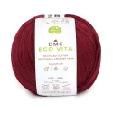 DMC EcoVita recycled cotton yarn, 100g ball for crochet, colour 55 burgundy