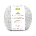 DMC EcoVita recycled cotton yarn, 100g ball for crochet, colour 110 light grey