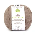 DMC EcoVita filato in cotone riciclato gomitolo da 100gr. per uncinetto colore 111 beige caffelatte