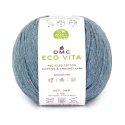 DMC EcoVita recycled cotton yarn, 100g ball for crochet, colour 117 Maldives blue